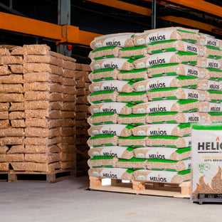 Helios Holzpellets - Palette mit 65 Säcken à 15 kg